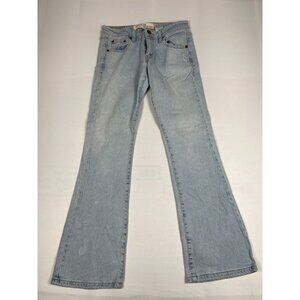 Levi's 518 Superlow Bootcut Jeans Juniors 7M Light Wash Stretch Blue Denim